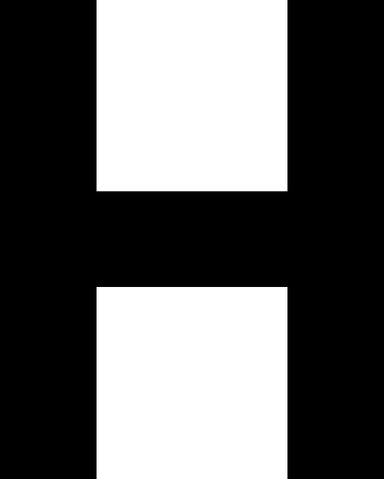 letter H for eye test chart